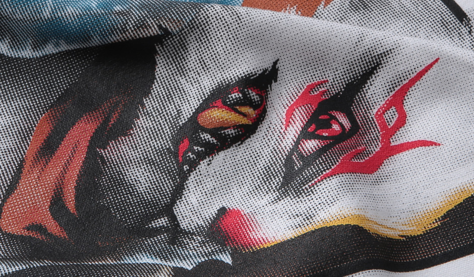 局部網版網點印花