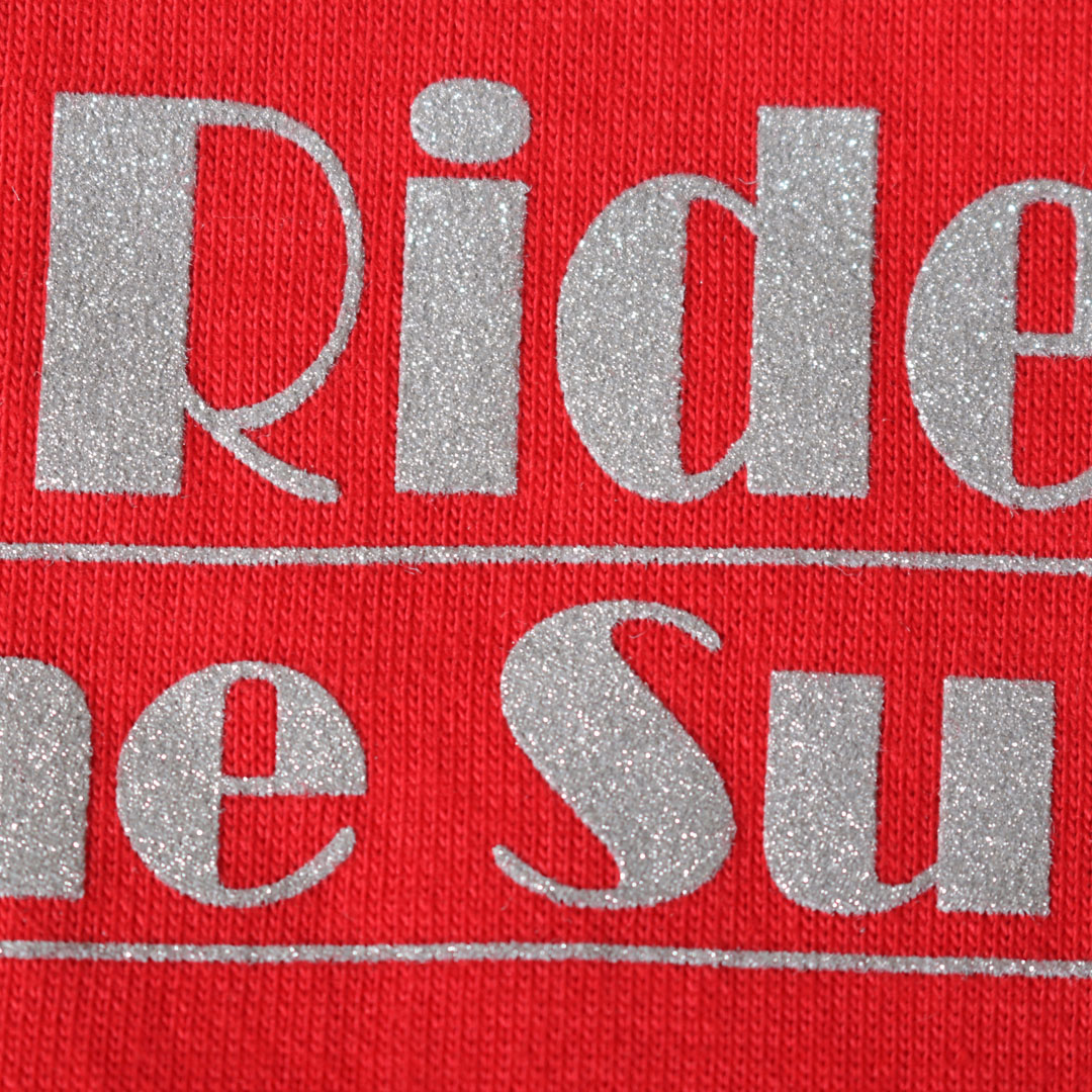 袖子接片局部網版網點印花