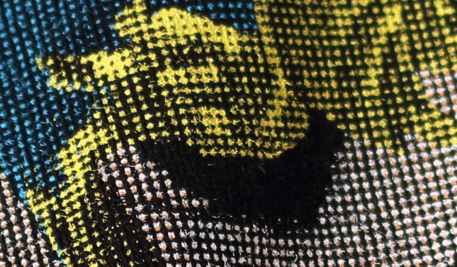 局部網版網點印花