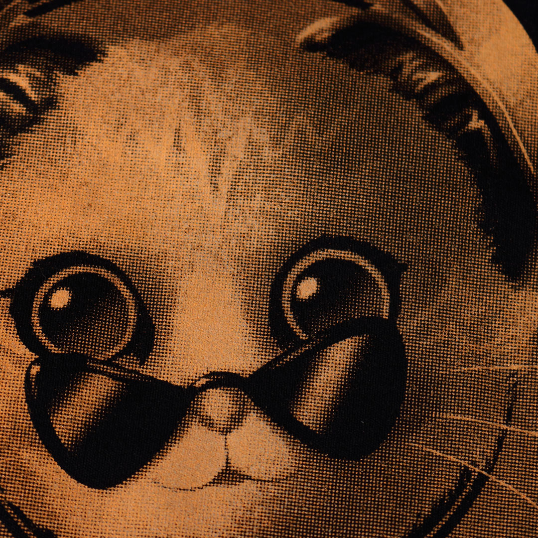 背面局部網版網點印花