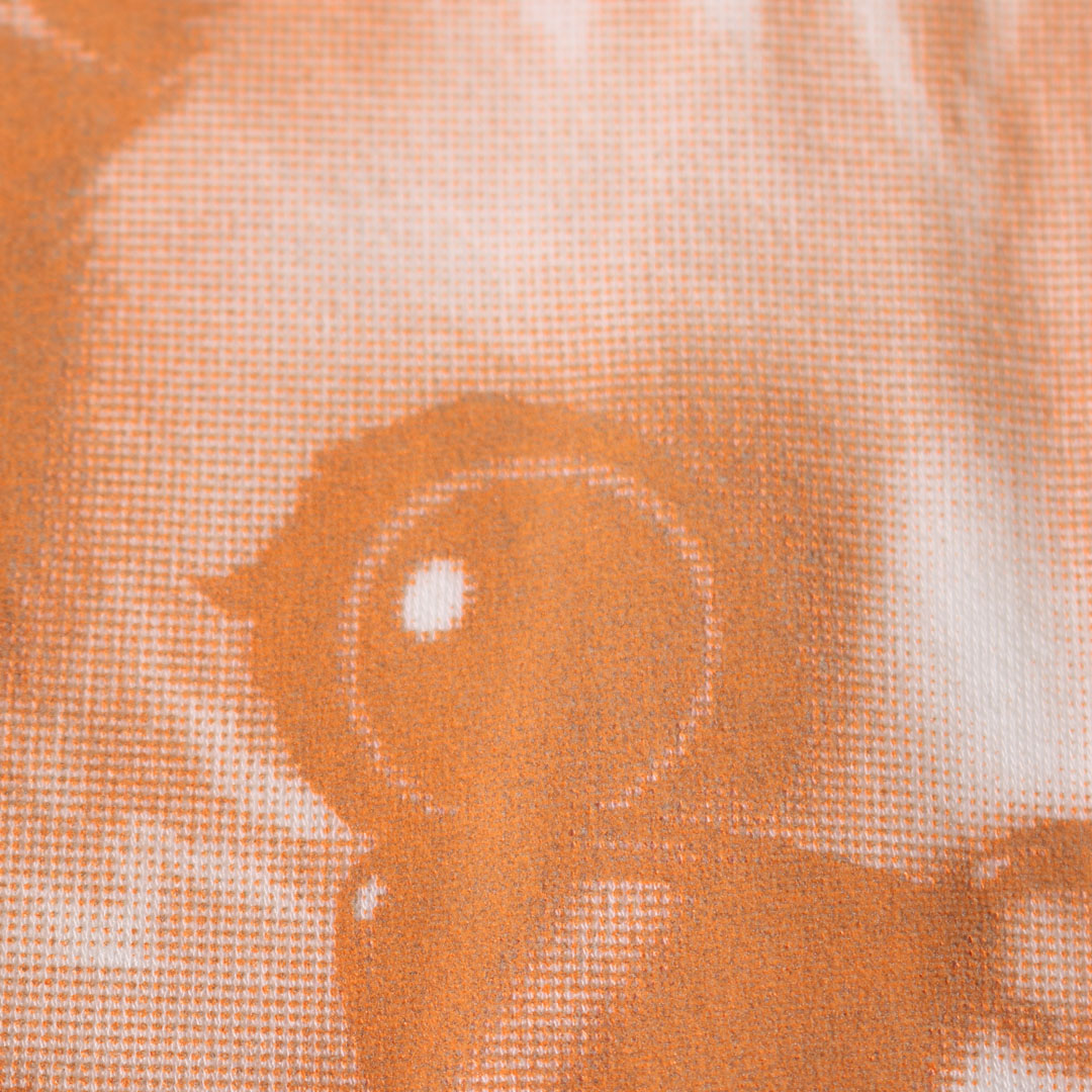 背面局部網版網點印花