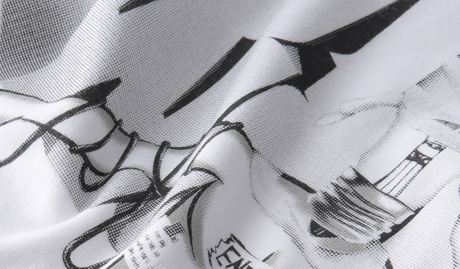 局部網版網點印花