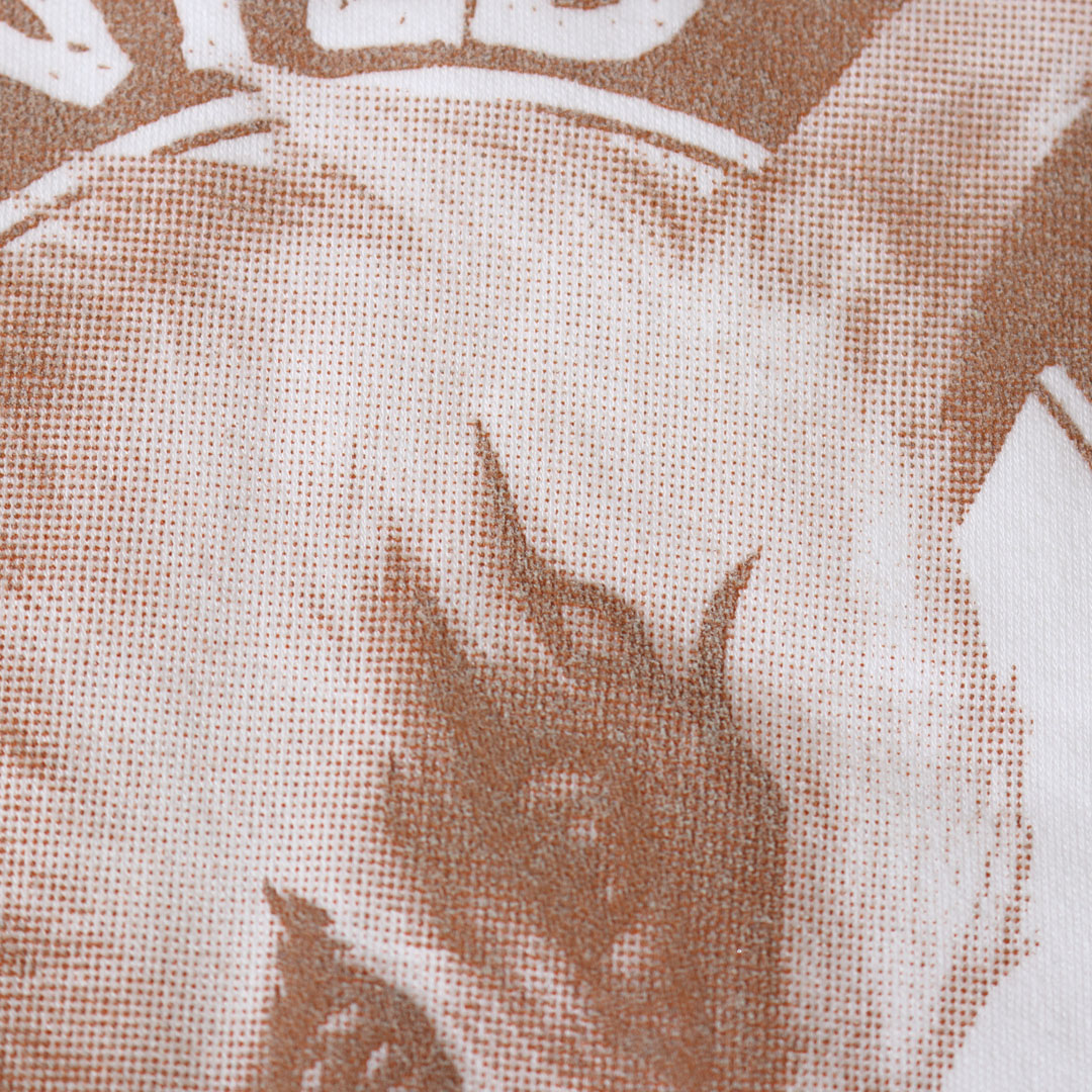 背面局部網版網點印花