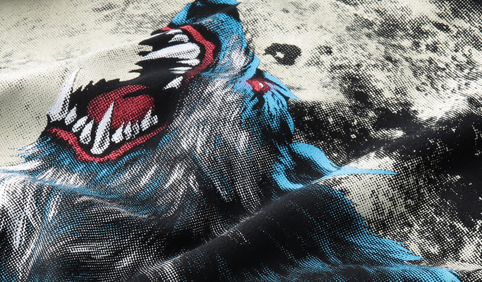 局部網版網點印花